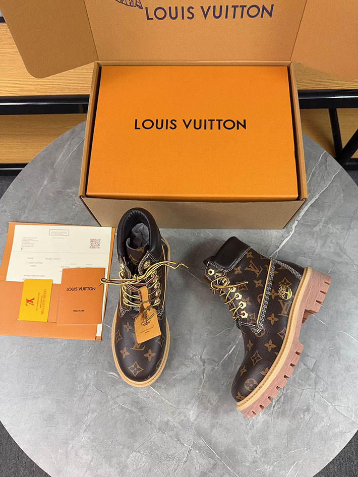 最高級ルイヴィトンスーパーコピー LV x Timberland ティンバーランド 6インチ アンクルブーツ クラシック モノグラム 1AD74C N品 ルイヴィトン ティンバーランド - 画像 (7)