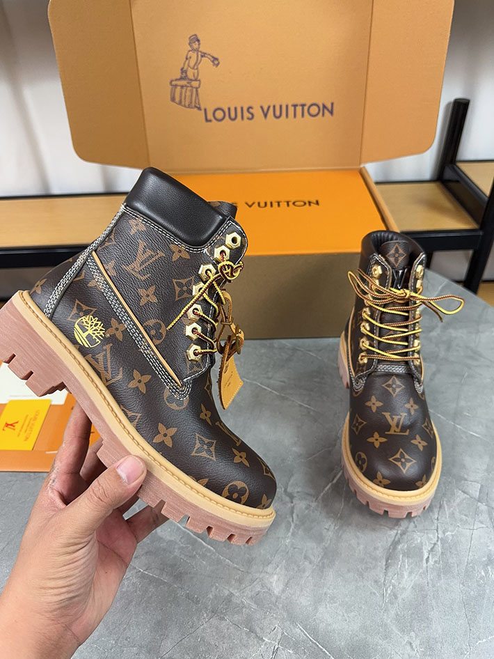 最高級ルイヴィトンスーパーコピー LV x Timberland ティンバーランド 6インチ アンクルブーツ クラシック モノグラム 1AD74C N品 ルイヴィトン ティンバーランド - 画像 (6)