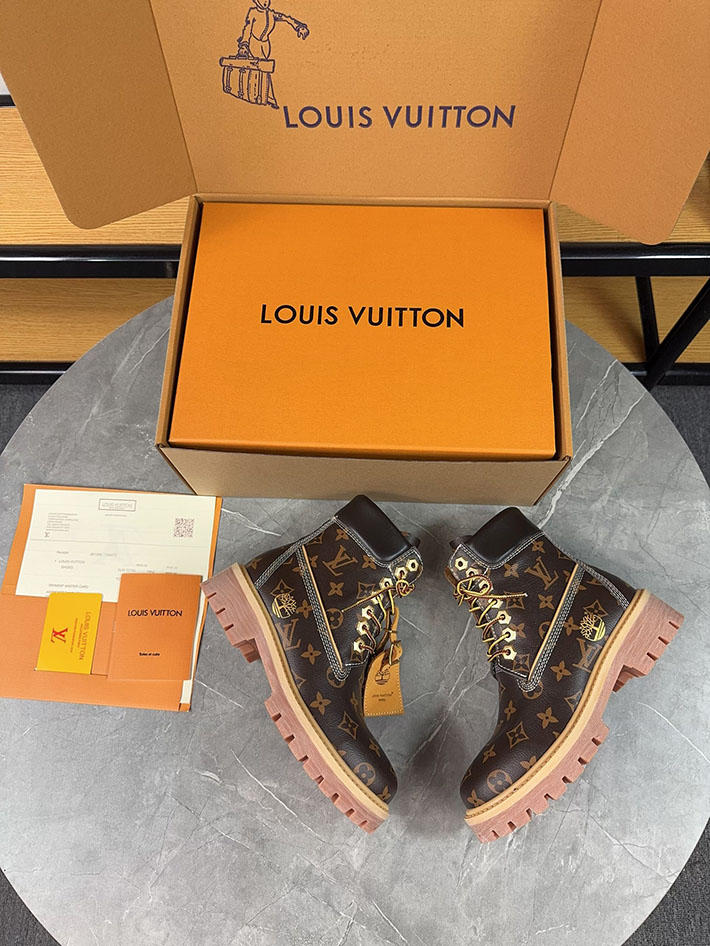 最高級ルイヴィトンスーパーコピー LV x Timberland ティンバーランド 6インチ アンクルブーツ クラシック モノグラム 1AD74C N品 ルイヴィトン ティンバーランド - 画像 (3)