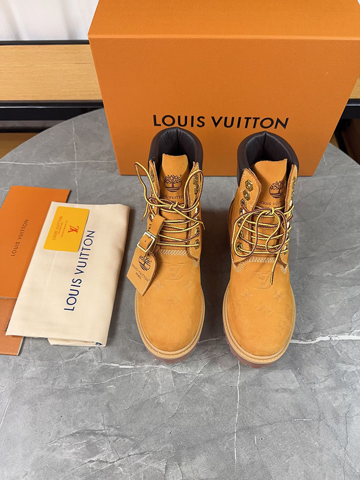 最高級ルイヴィトンスーパーコピー LV × Timberland 6-IN アンクルブーツ ノワール ブーツ 靴 2522902 N品 ティンバーランド ヴィトン プレ値 - 画像 (9)