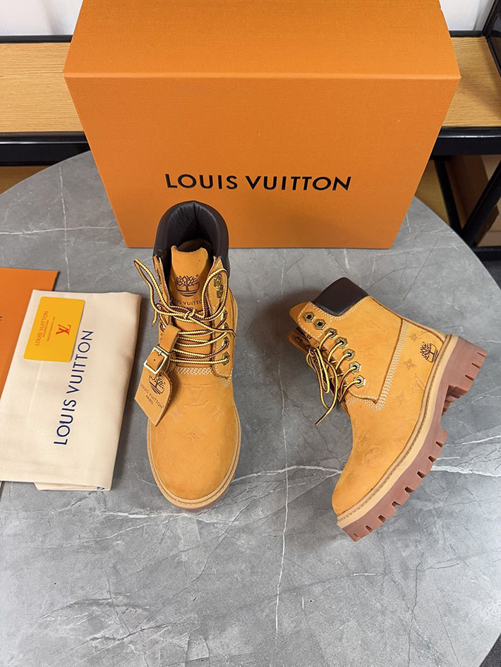 最高級ルイヴィトンスーパーコピー LV × Timberland 6-IN アンクルブーツ ノワール ブーツ 靴 2522902 N品 ティンバーランド ヴィトン プレ値 - 画像 (8)