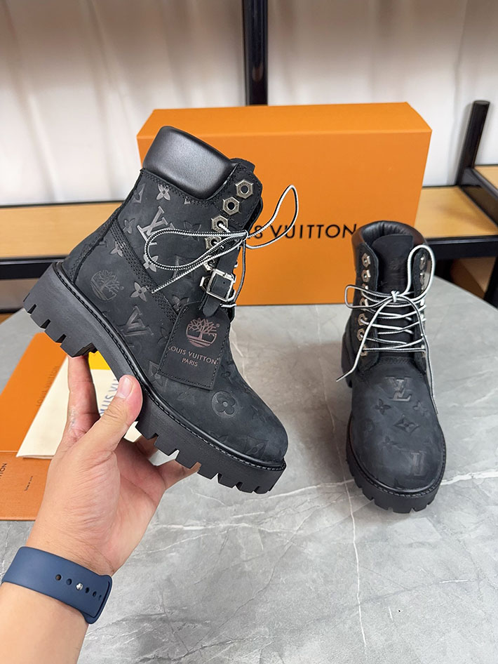 最高級ルイヴィトンスーパーコピー LV × Timberland 6-IN アンクルブーツ ノワール ブーツ 靴 2522903 N品 ヴィトン ティンバーランド 定価 - 画像 (7)