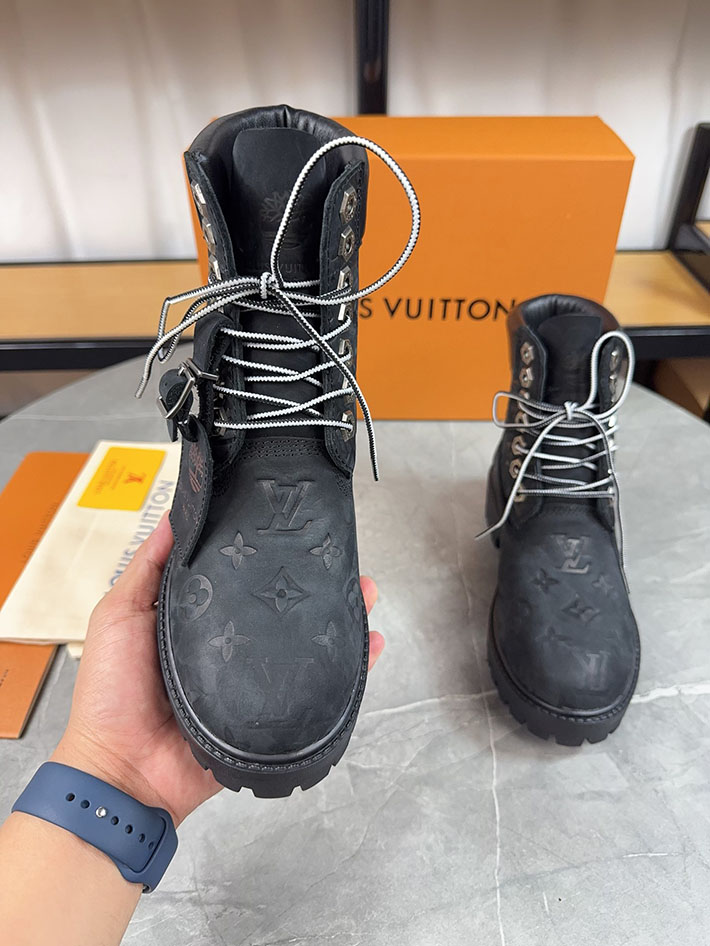 最高級ルイヴィトンスーパーコピー LV × Timberland 6-IN アンクルブーツ ノワール ブーツ 靴 2522903 N品 ヴィトン ティンバーランド 定価 - 画像 (6)