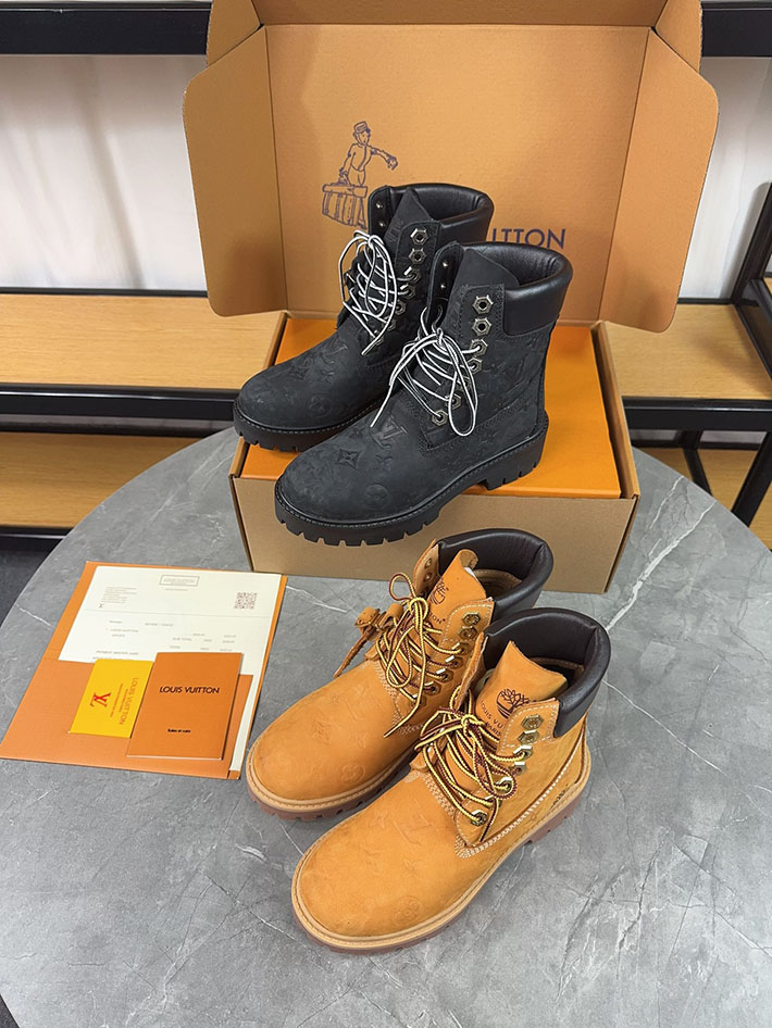 最高級ルイヴィトンスーパーコピー LV × Timberland 6-IN アンクルブーツ ノワール ブーツ 靴 2522903 N品 ヴィトン ティンバーランド 定価 - 画像 (2)