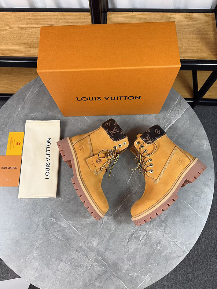 最高級ルイヴィトンスーパーコピー LV × Timberland 6-IN アンクルブーツ ノワール ブーツ 靴 2522905 N品 ルイ ヴィトン ティンバーランド 予約 - 画像 (7)