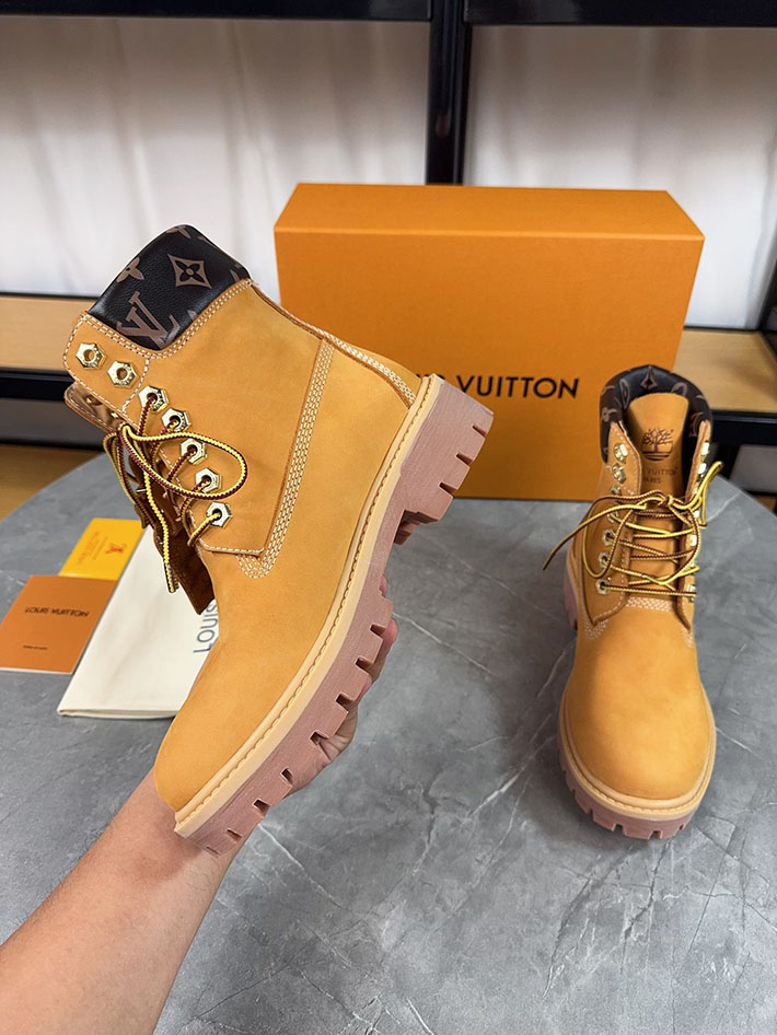 最高級ルイヴィトンスーパーコピー LV × Timberland 6-IN アンクルブーツ ノワール ブーツ 靴 2522905 N品 ルイ ヴィトン ティンバーランド 予約 - 画像 (5)