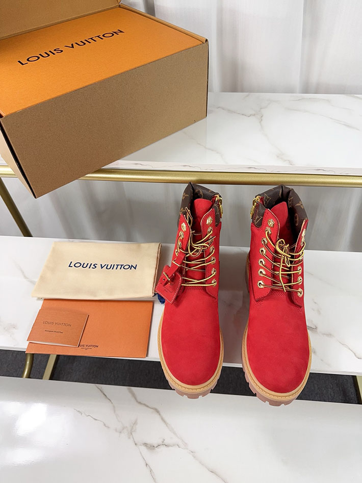 最高級ルイヴィトンスーパーコピー LV × Timberland 6-IN アンクルブーツ ノワール ブーツ 靴 2522908 N品 ルイヴィトン 革靴 評価 - 画像 (7)