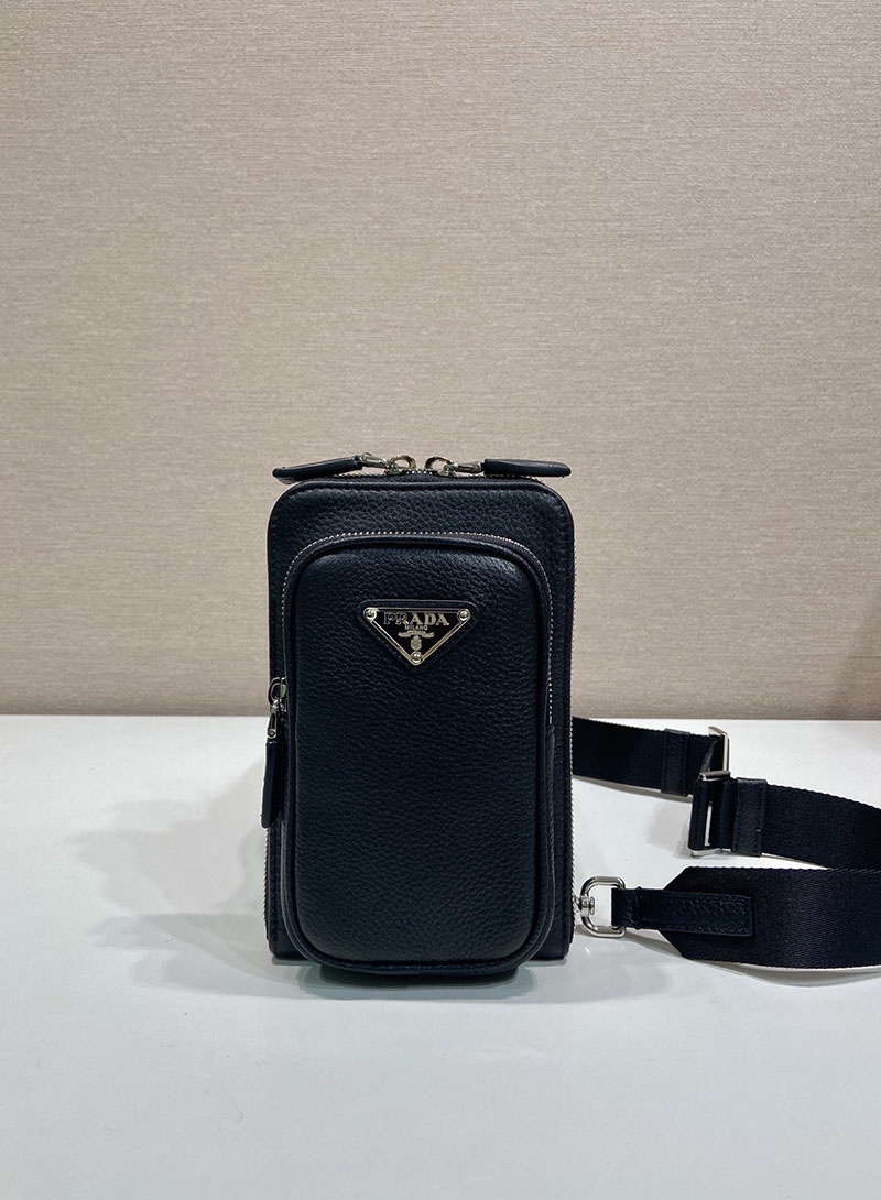 プラダ アウトレット PRADA レザー スマートフォンケース 2ZH195_2BBE_F0002 ブラック H品 プラダ スマホケース ショルダー - 画像 (8)