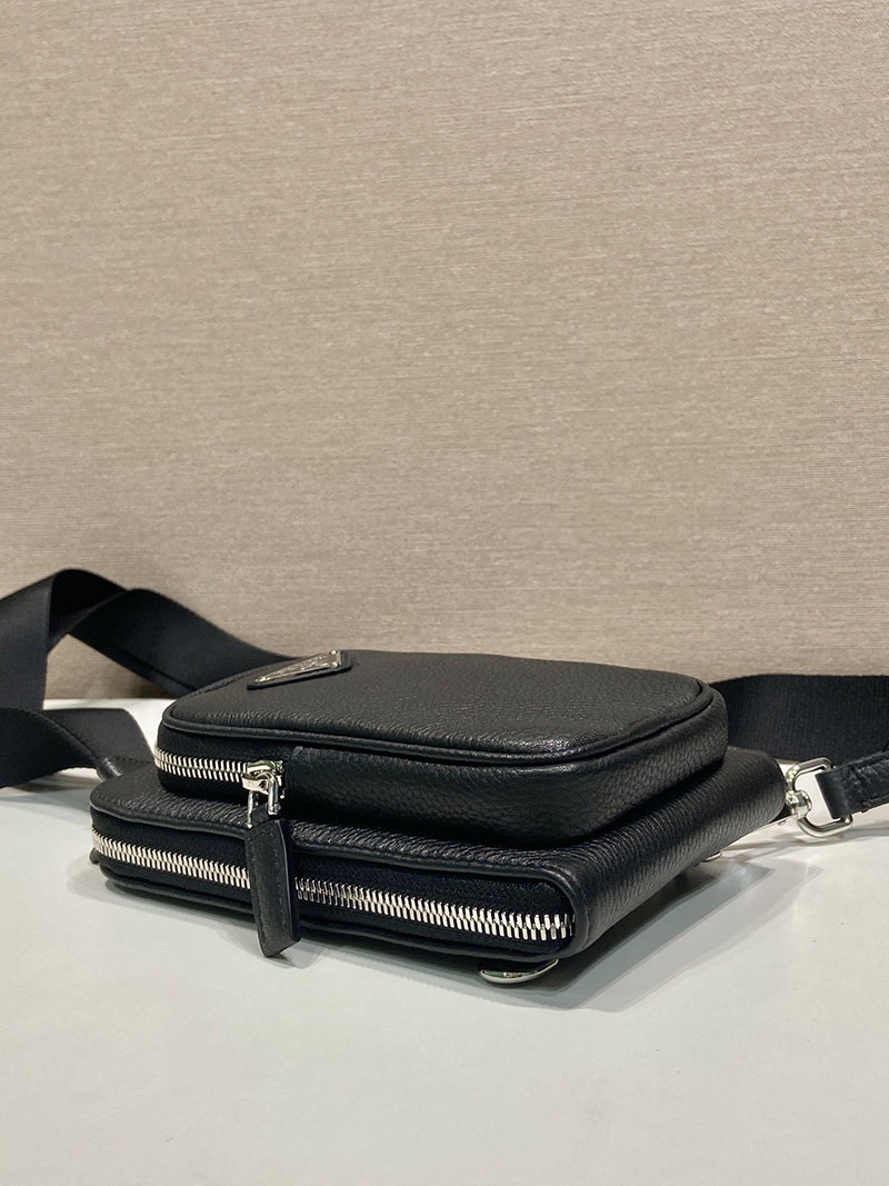 プラダ アウトレット PRADA レザー スマートフォンケース 2ZH195_2BBE_F0002 ブラック H品 プラダ スマホケース ショルダー - 画像 (6)