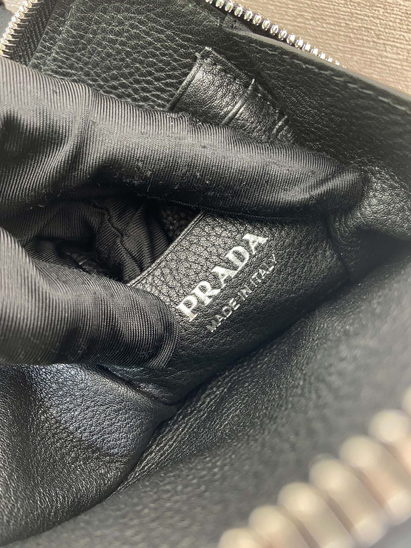 プラダ アウトレット PRADA レザー スマートフォンケース 2ZH195_2BBE_F0002 ブラック H品 プラダ スマホケース ショルダー - 画像 (2)