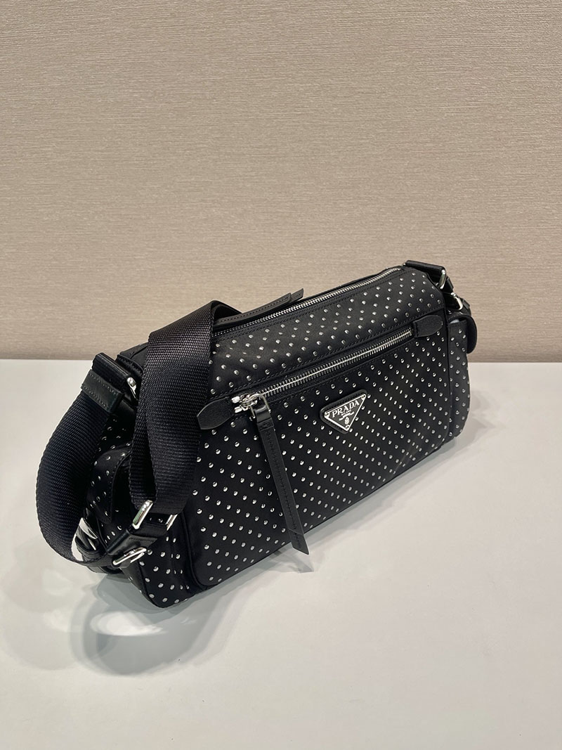 プラダ アウトレット PRADA Re-Nylon ショルダーバッグ 1BC236_2HGV_F0002_V_OOO ブラック H品 プラダ ナイロン ショルダーバッグ - 画像 (7)