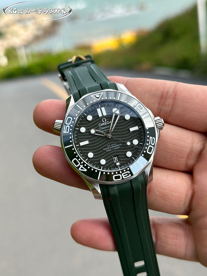最高級オメガスーパーコピー オメガ時計コピー シーマスター ダイブ 300M グリーンダイヤル SS/ラバー 自動巻き 210.32.42.20.10.001 - 画像 (6)