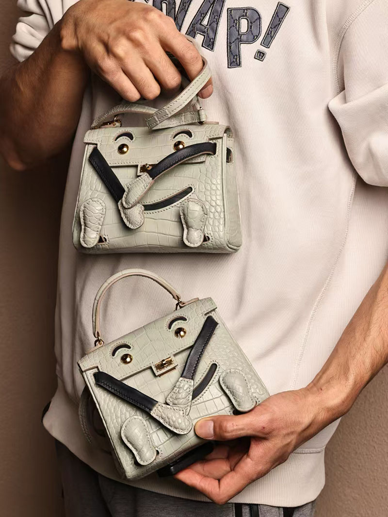 エルメスコピー HERMES ケリードール パーソナル グリネヴェ/黒 ブラック クロコダイル アリゲーターマット ゴールド金具 2524005 - 画像 (7)