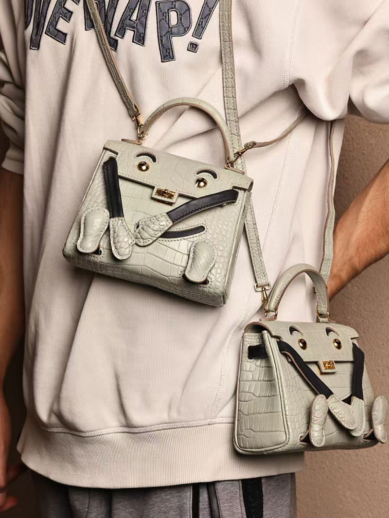 エルメスコピー HERMES ケリードール パーソナル グリネヴェ/黒 ブラック クロコダイル アリゲーターマット ゴールド金具 2524005 - 画像 (6)