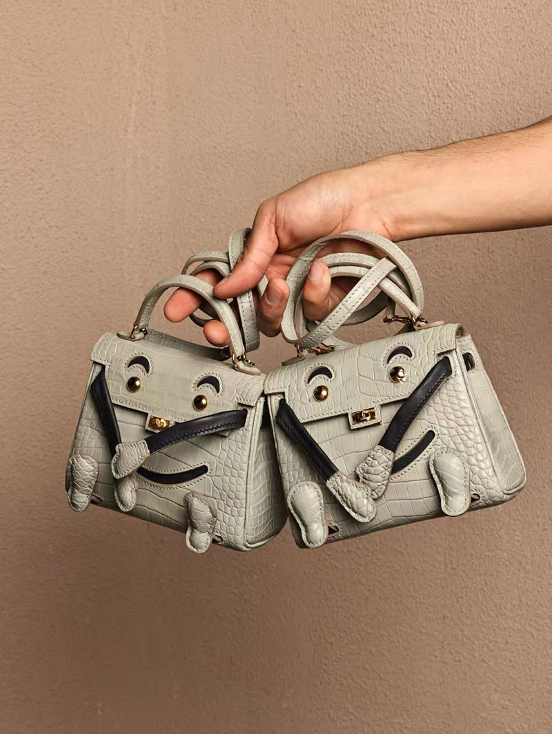 エルメスコピー HERMES ケリードール パーソナル グリネヴェ/黒 ブラック クロコダイル アリゲーターマット ゴールド金具 2524005 - 画像 (4)