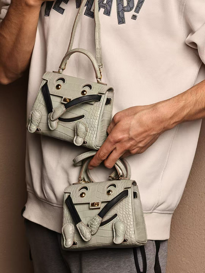 エルメスコピー HERMES ケリードール パーソナル グリネヴェ/黒 ブラック クロコダイル アリゲーターマット ゴールド金具 2524005 - 画像 (2)