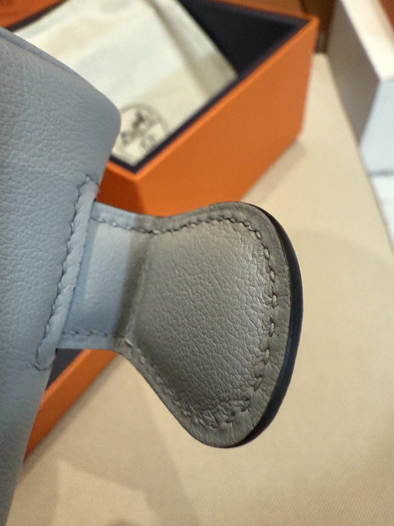 エルメスケリーバッグ定価 HERMES ケリードール パーソナル ブルーグラシエ/ブルーブリュム スイフト シルバー金具 2524154 - 画像 (10)