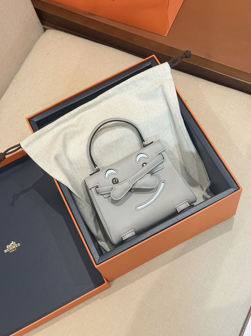 エルメスケリーバッグ定価 HERMES ケリードール パーソナル ブルーグラシエ/ブルーブリュム スイフト シルバー金具 2524154 - 画像 (14)