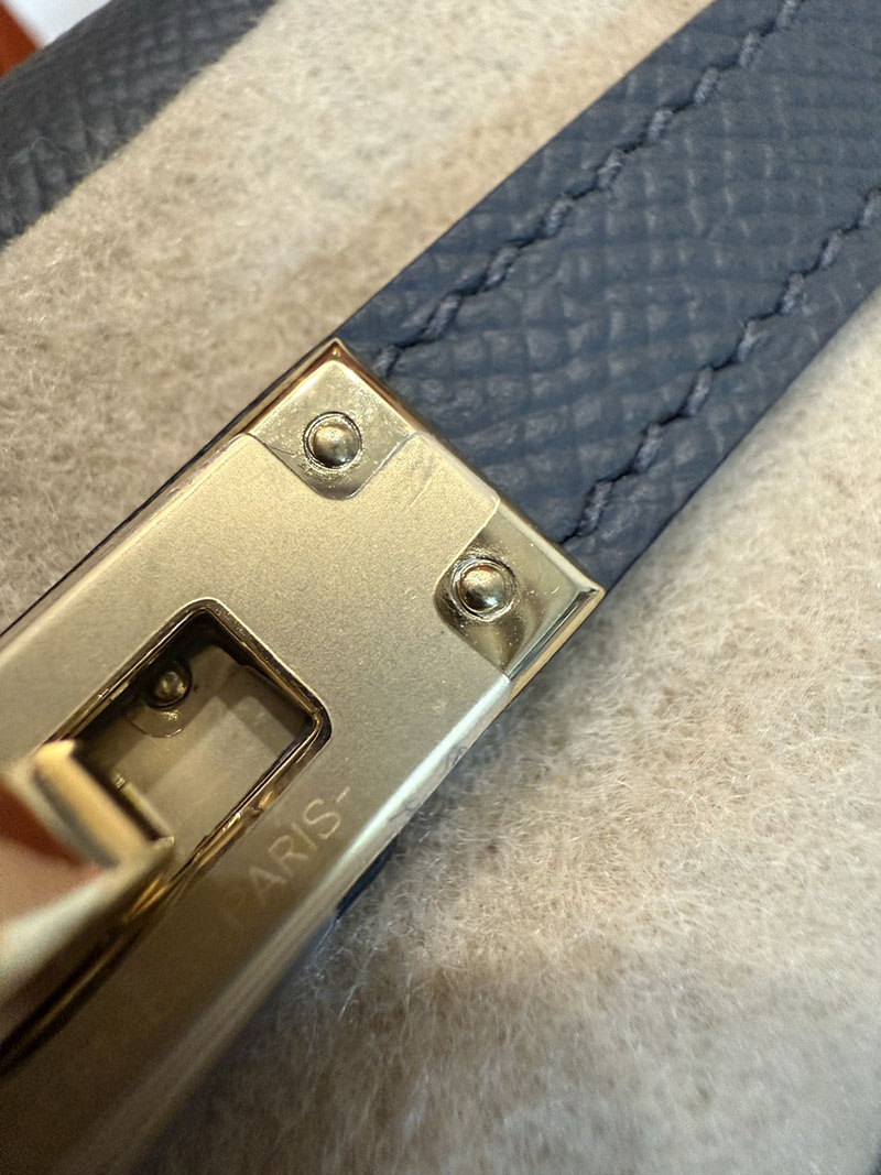 エルメスケリーバッグ定価 HERMES ケリー25 外縫い グリミスティ ヴォーエプソン ゴールド金具 2524183 - 画像 (8)