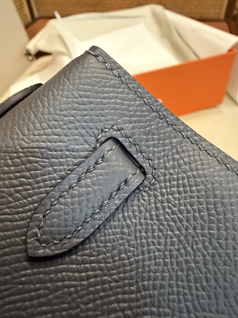 エルメスケリーバッグ定価 HERMES ケリー25 外縫い グリミスティ ヴォーエプソン ゴールド金具 2524183 - 画像 (3)
