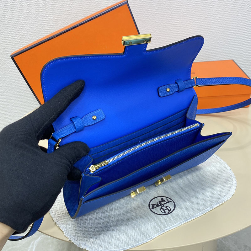エルメス コンスタンス トゥー ゴー 定価 HERMES コンスタンスロング トゥーゴー ブルーイドラ ヴォーエプソン ゴールド金具 2524239 - 画像 (5)