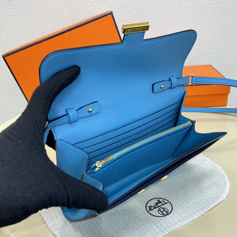 エルメス コンスタンス トゥー ゴー 定価 HERMES コンスタンスロング トゥーゴー ブルードノール ヴォーエプソン ゴールド金具 2524257 - 画像 (2)
