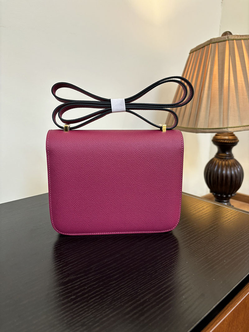 エルメス コンスタンス 超N品 HERMES コンスタンス3 ミニ ローズパープル ヴォーエプソン ゴールド\シルバー金具 2524282 - 画像 (2)