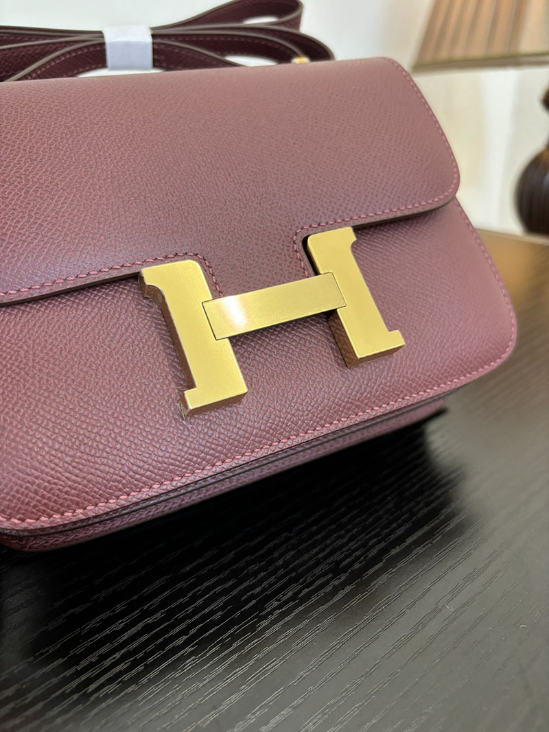 エルメス コンスタンス 超N品 HERMES コンスタンス3 ミニ ルージュアッシュ ヴォーエプソン ゴールド\シルバー金具 2524286 - 画像 (6)