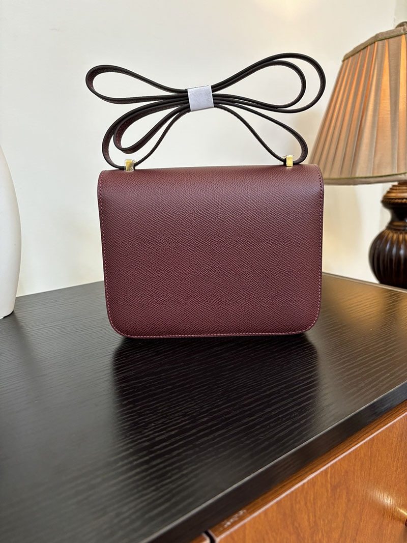 エルメス コンスタンス 超N品 HERMES コンスタンス3 ミニ ルージュアッシュ ヴォーエプソン ゴールド\シルバー金具 2524286 - 画像 (4)