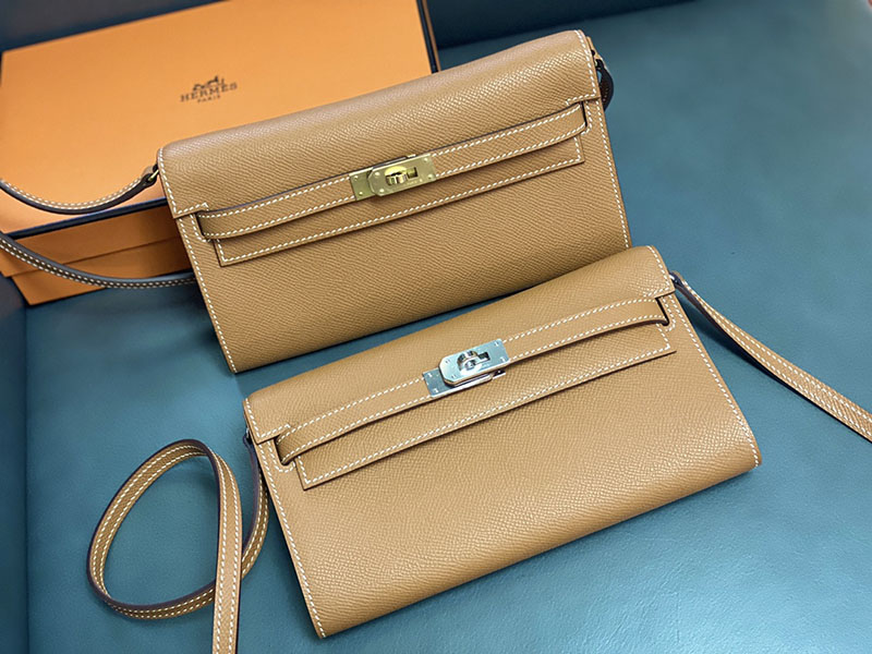 エルメス ケリー トゥー ゴー 定価 HERMES ケリーウォレット ロング トゥーゴー ゴールド ヴォーエプソン シルバー金具 2524341 - 画像 (2)
