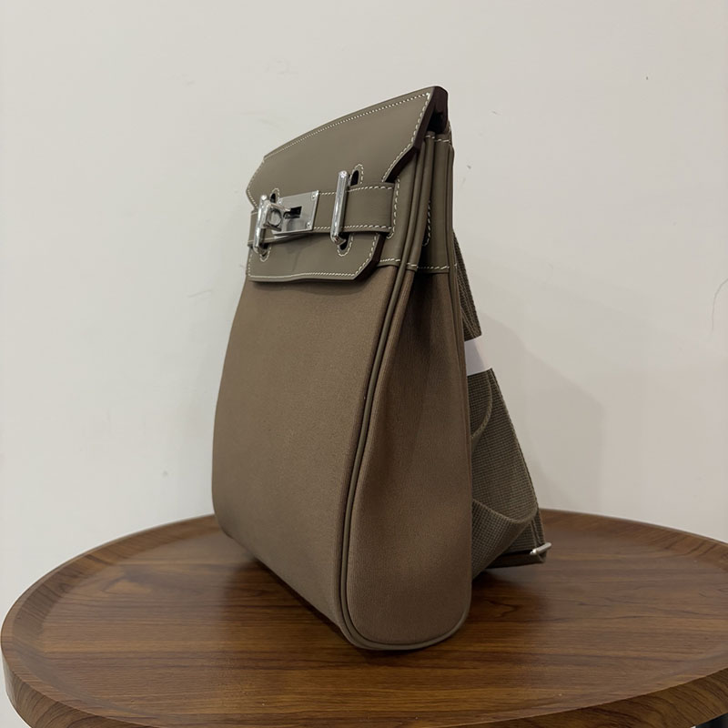 エルメス ケリー アッカド 定価 HERMES ケリー アッカド HAC A DOS エトゥープ トワル/スイフト シルバー金具 2524347 - 画像 (8)