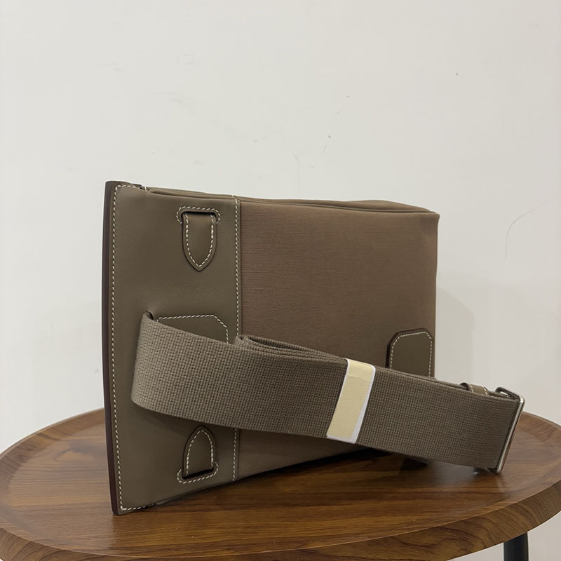 エルメス ケリー アッカド 定価 HERMES ケリー アッカド HAC A DOS エトゥープ トワル/スイフト シルバー金具 2524347 - 画像 (7)