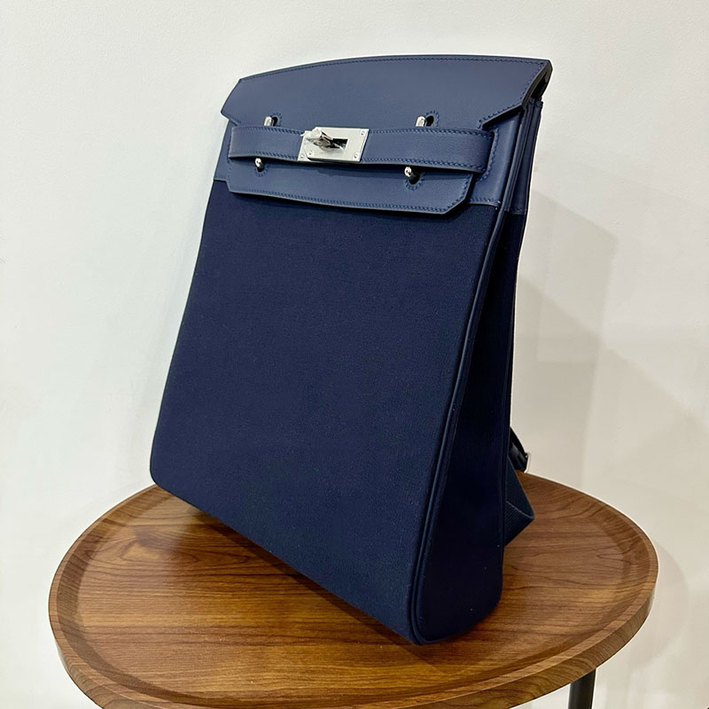 エルメス ケリーアッカド コーデ HERMES ケリー アッカド HAC A DOS ブルーブライトン トワル/スイフト シルバー金具 2524351 - 画像 (8)
