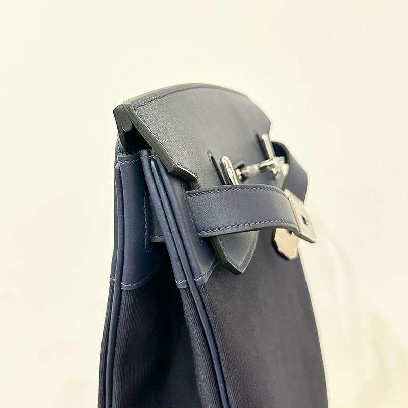 エルメス ケリーアッカド コーデ HERMES ケリー アッカド HAC A DOS ブルーブライトン トワル/スイフト シルバー金具 2524351 - 画像 (2)