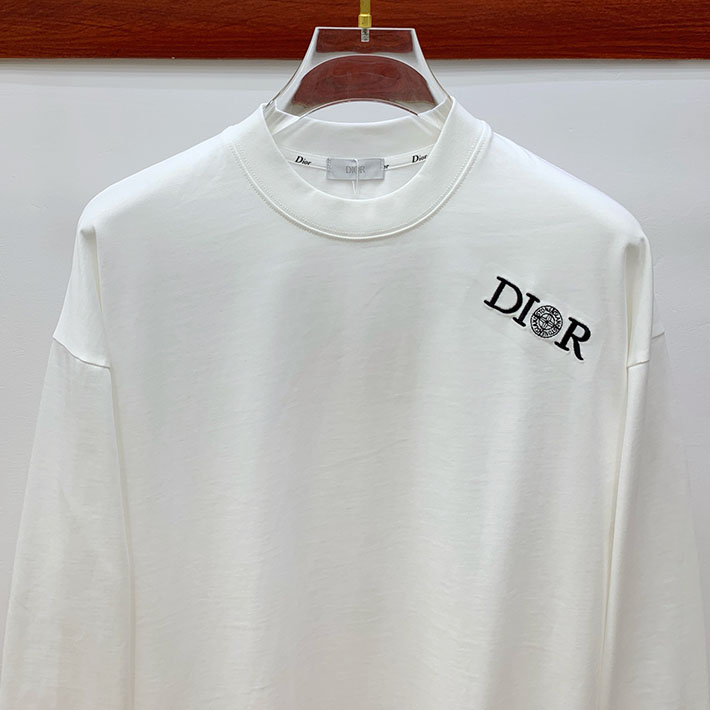 最高級ディオールスーパーコピー Christian Dior Paris ロング Tシャツ ホワイト 2524739 ディオール tシャツ メンズ - 画像 (9)