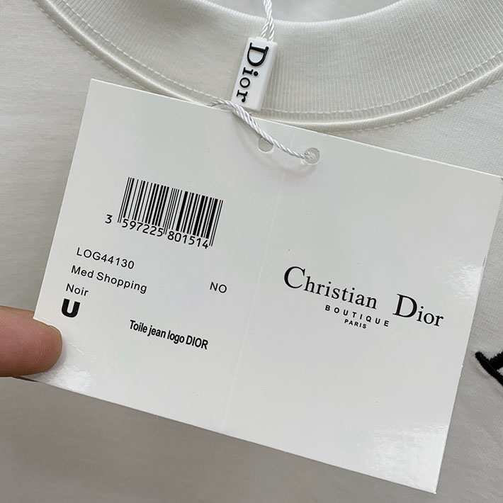 最高級ディオールスーパーコピー Christian Dior Paris ロング Tシャツ ホワイト 2524739 ディオール tシャツ メンズ - 画像 (8)