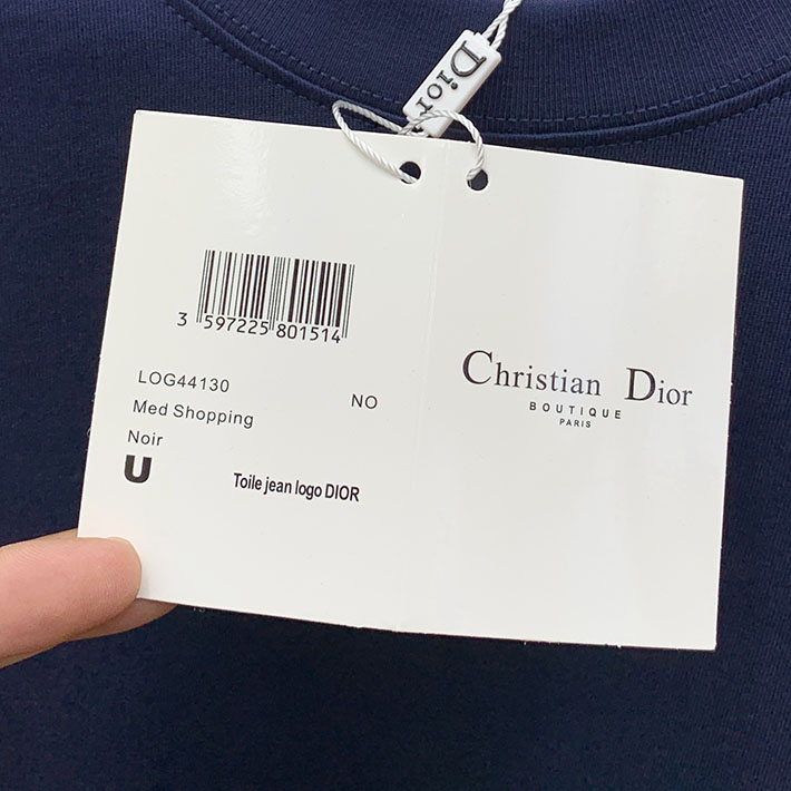 最高級ディオールスーパーコピー Christian Dior Paris ロング Tシャツ ネイビー 2524741 ディオール tシャツ メンズ - 画像 (9)