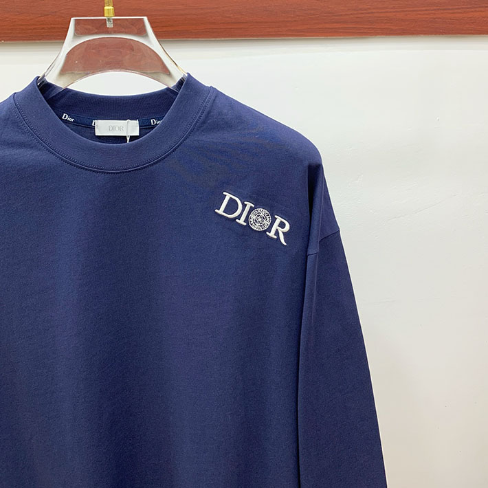 最高級ディオールスーパーコピー Christian Dior Paris ロング Tシャツ ネイビー 2524741 ディオール tシャツ メンズ - 画像 (8)