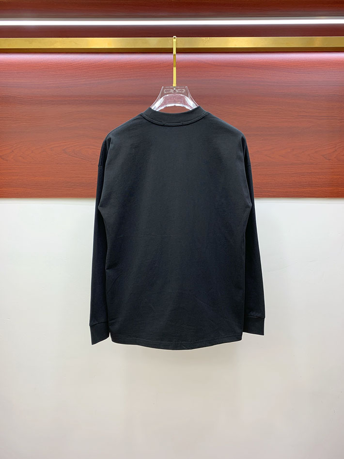 最高級バーバリースーパーコピー BURBERRY コットン Tシャツ ロゴ 長袖 クロップド ブラック 2524771 バーバリー Tシャツ アウトレット - 画像 (3)