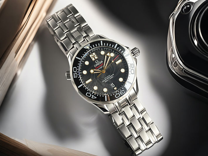 オメガ OMEGA シーマスター ダイバー300 コーアクシャル マスタークロノメーター ジェームズ・ボンド 210.22.42.20.01.004 ブラック メンズ 腕時計 - 画像 (9)