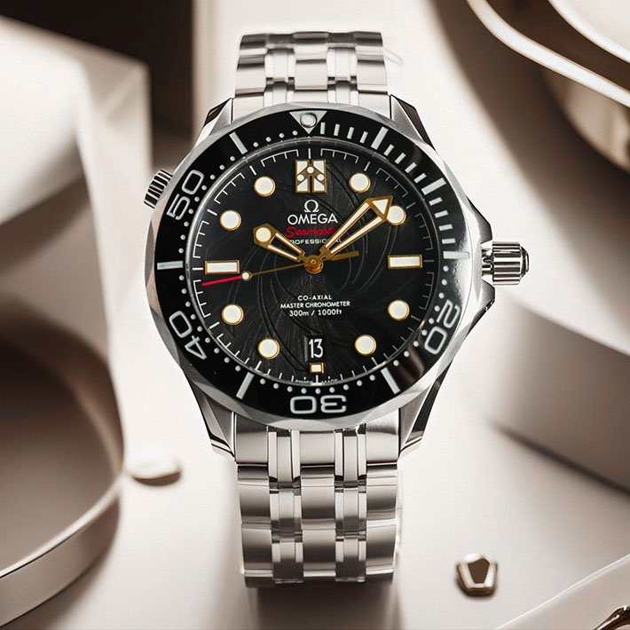オメガ OMEGA シーマスター ダイバー300 コーアクシャル マスタークロノメーター ジェームズ・ボンド 210.22.42.20.01.004 ブラック メンズ 腕時計 - 画像 (8)