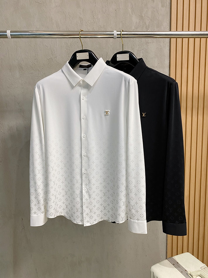 最高級ルイヴィトンスーパーコピー服 Vuitton ミニ モノグラム シルクイブニングシャツ ブラック 2524807 ルイヴィトン ワイシャツ メンズ - 画像 (2)