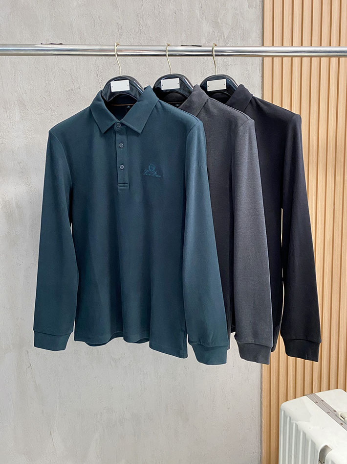 最高級ロロ・ピアーナスーパーコピー LoroPiana 25SS オプティカルホワイトポロシャツ グレー 2524832 ロロピアーナ アウトレット 店舗 - 画像 (2)