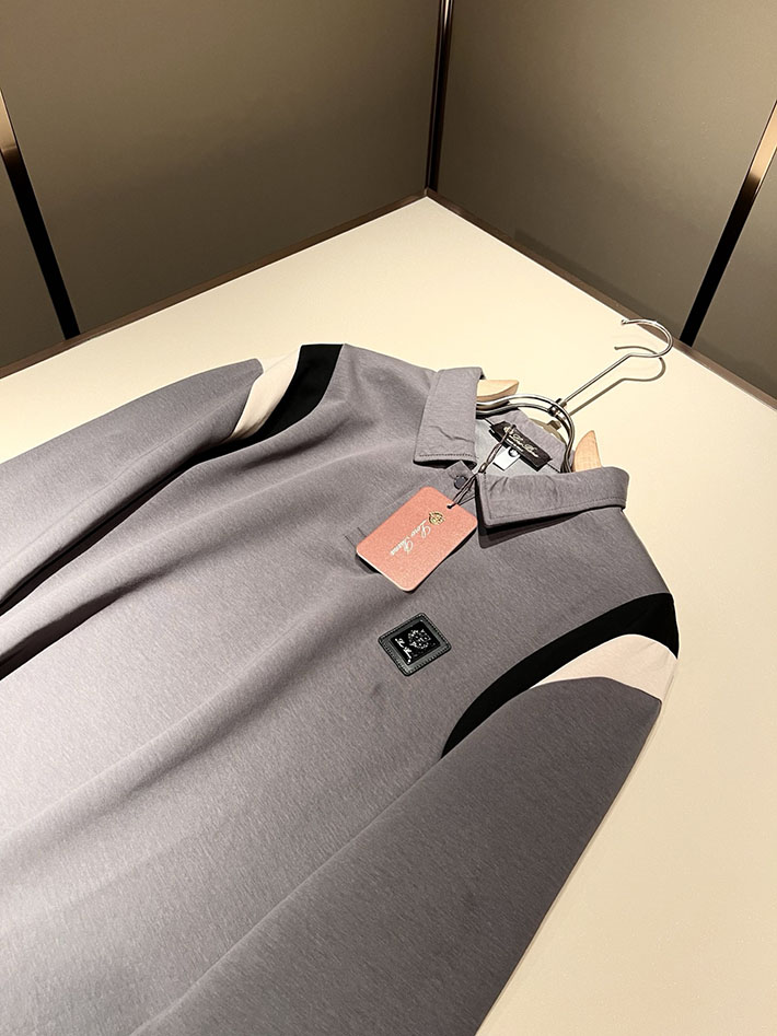 最高級ロロ・ピアーナスーパーコピー LoroPiana 長袖ポロシャツ ロングスリーブ トップス グレー 2524965 ロロピアーナ 長袖 ポロシャツ - 画像 (7)