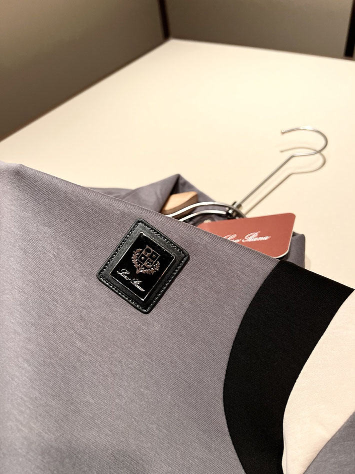 最高級ロロ・ピアーナスーパーコピー LoroPiana 長袖ポロシャツ ロングスリーブ トップス グレー 2524965 ロロピアーナ 長袖 ポロシャツ - 画像 (4)