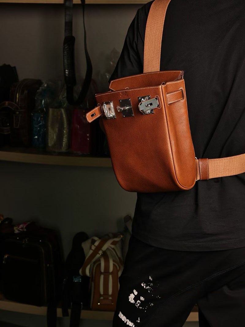 メンズ エルメス バッグ HERMES ケリーアッカド フォーブ バレニア シルバー金具 2526007 エルメス メンズバッグ ケリー - 画像 (9)