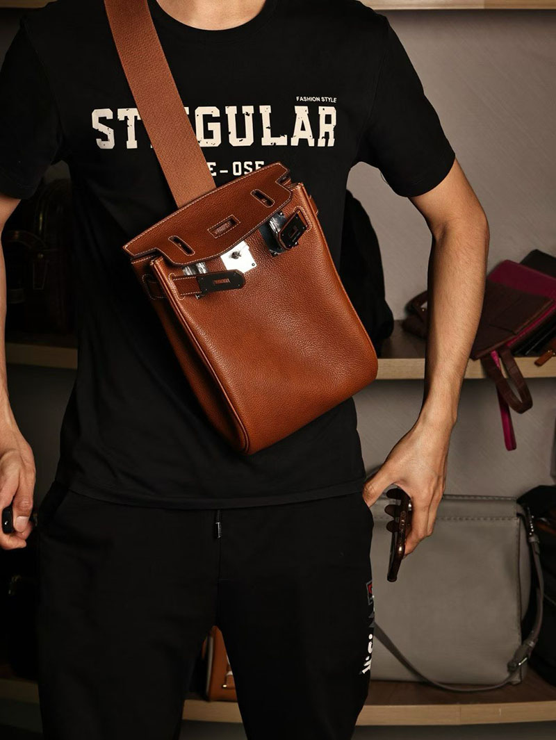メンズ エルメス バッグ HERMES ケリーアッカド フォーブ バレニア シルバー金具 2526007 エルメス メンズバッグ ケリー - 画像 (6)