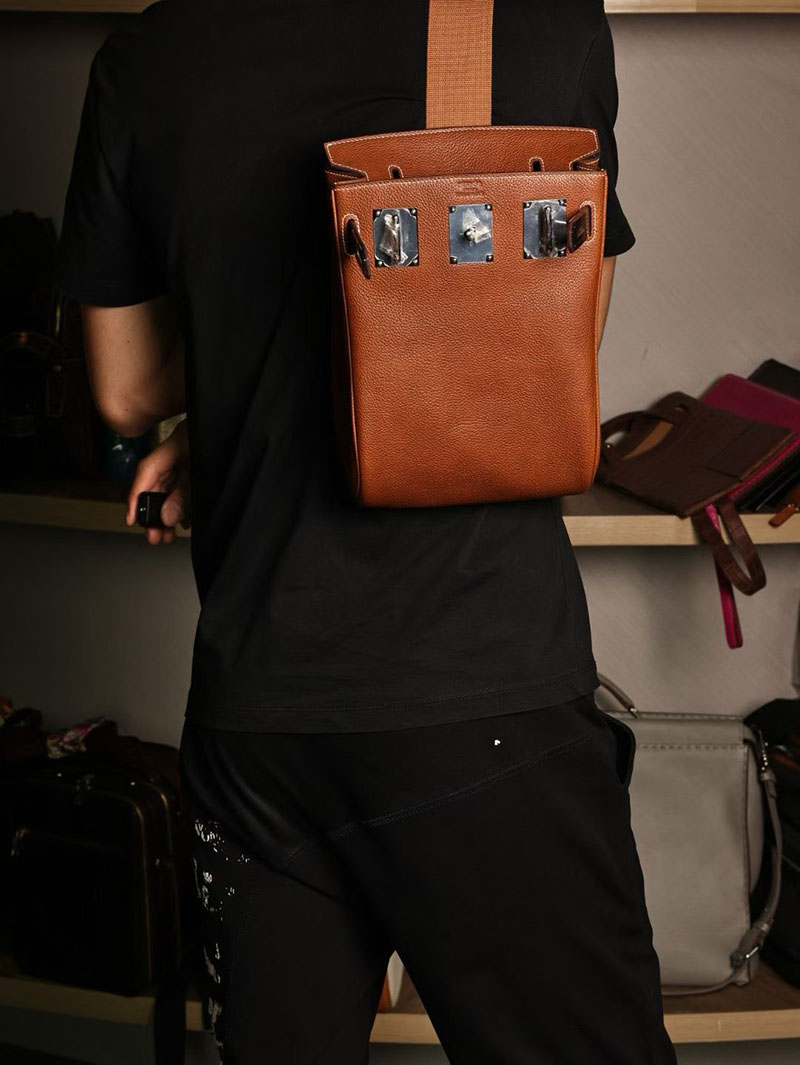メンズ エルメス バッグ HERMES ケリーアッカド フォーブ バレニア シルバー金具 2526007 エルメス メンズバッグ ケリー - 画像 (3)