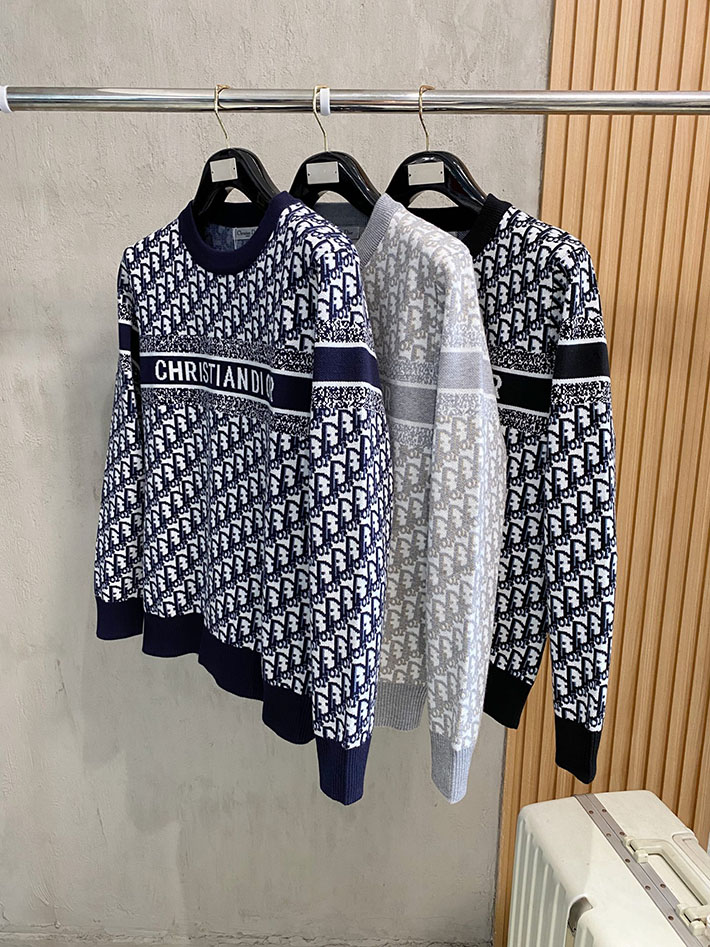 最高級ディオールスーパーコピー Dior リバーシブル ラウンドネックセーター ブラック 2525081 クリスチャンディオール 洋服 - 画像 (2)