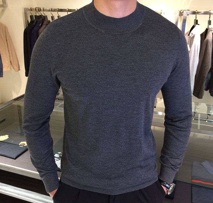 最高級ゼニアスーパーコピー ZEGNA メンズ ニット・セーター・カーディガン グレー 2525155 冬 ニットコーデ メンズ - 画像 (9)